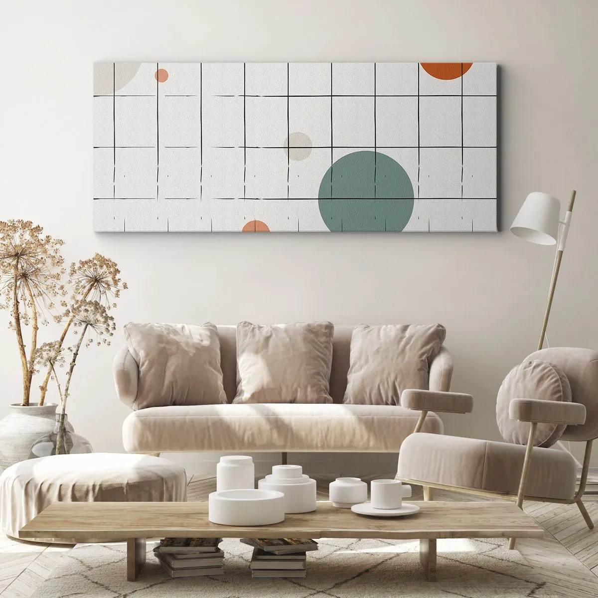 Schilderen op canvas - Gevangen. Wij of zij? - 100x40 cm