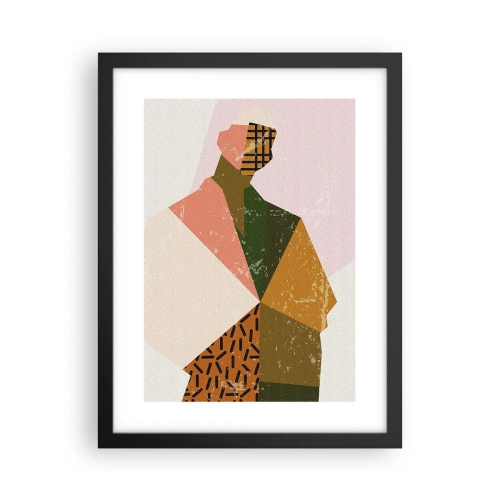 Poster in een zwarte lijst - De mens – een ingewikkeld wezen - 30x40 cm