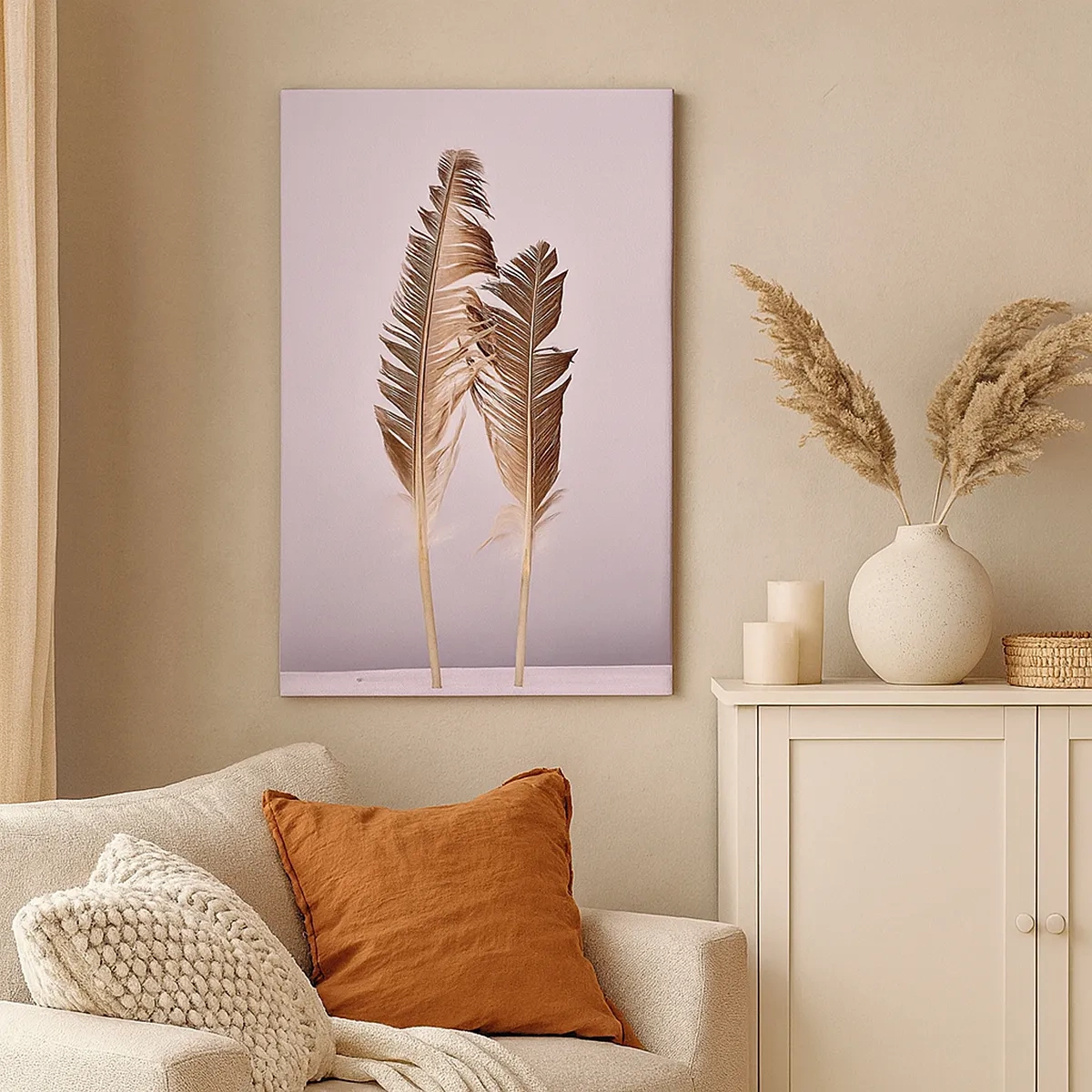 Schilderen op canvas - Tegen het niets - 50x70 cm