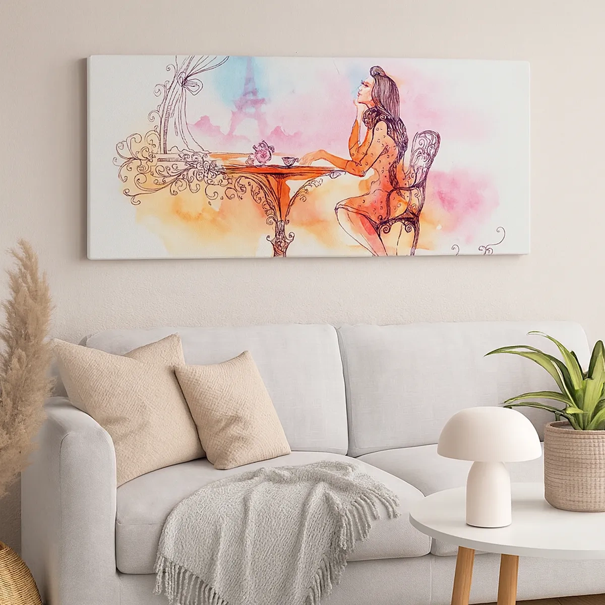 Schilderen op canvas - Parijse chic - 30x30 cm