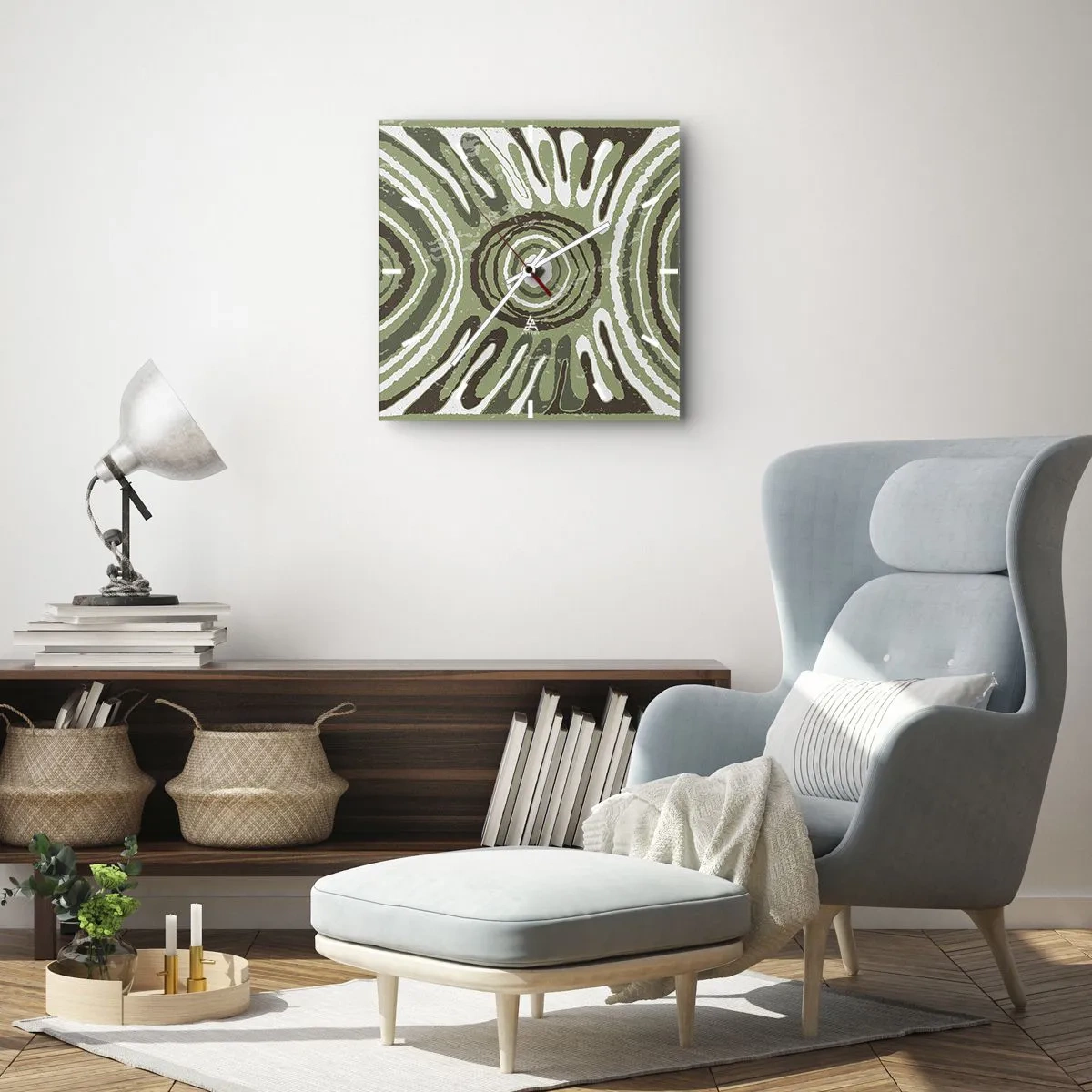 Wandklok - Klok - Een explosie van emoties - 40x40 cm