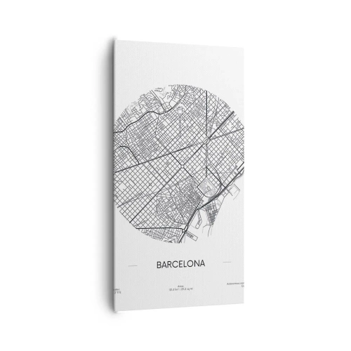 Schilderen op canvas - Anatomie van Barcelona - 65x120 cm