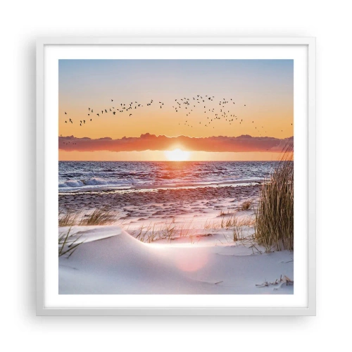 Poster in een witte lijst - Horizontaal landschap - 60x60 cm