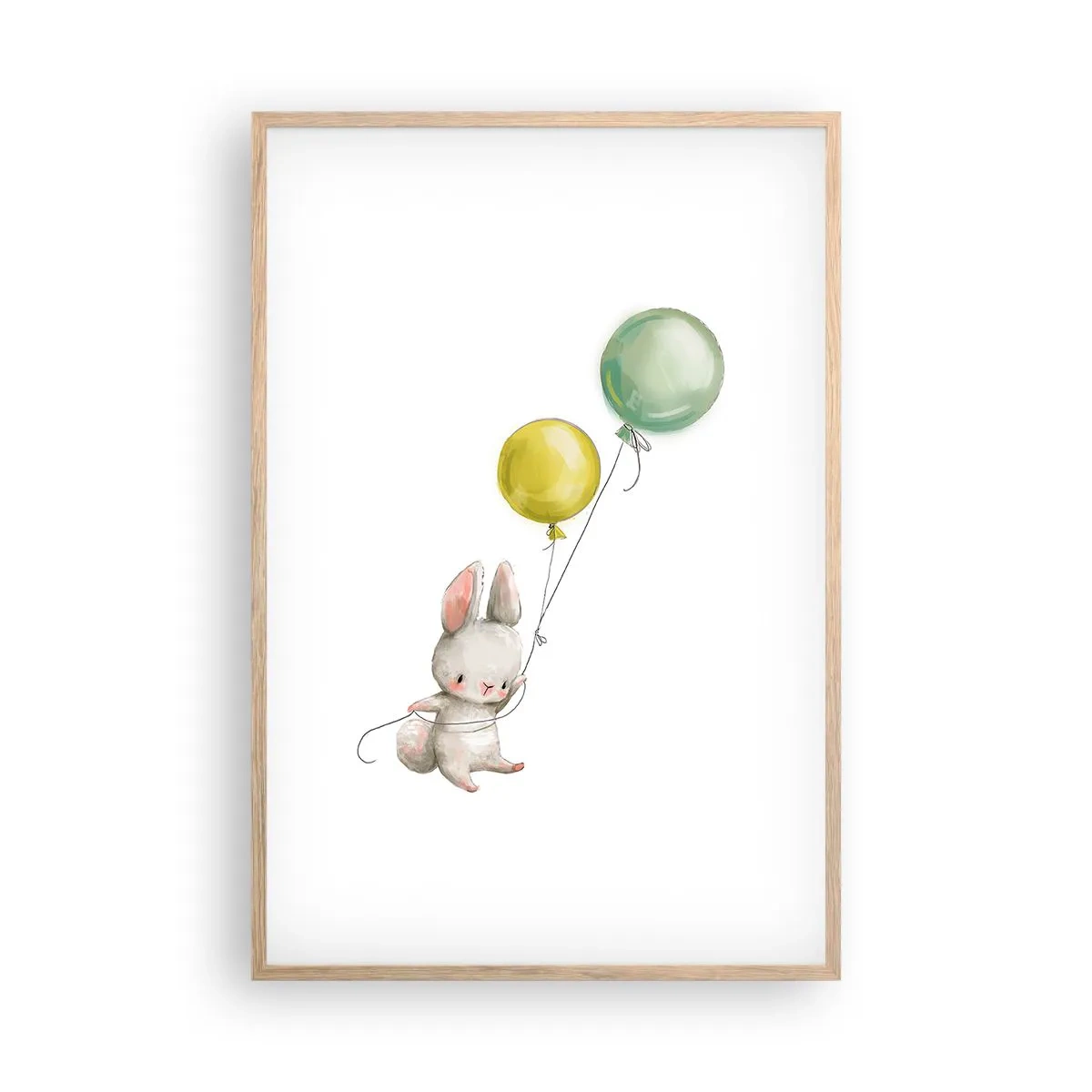 Een poster in een licht eiken lijst - Ik ga ook vliegen! - 61x91 cm