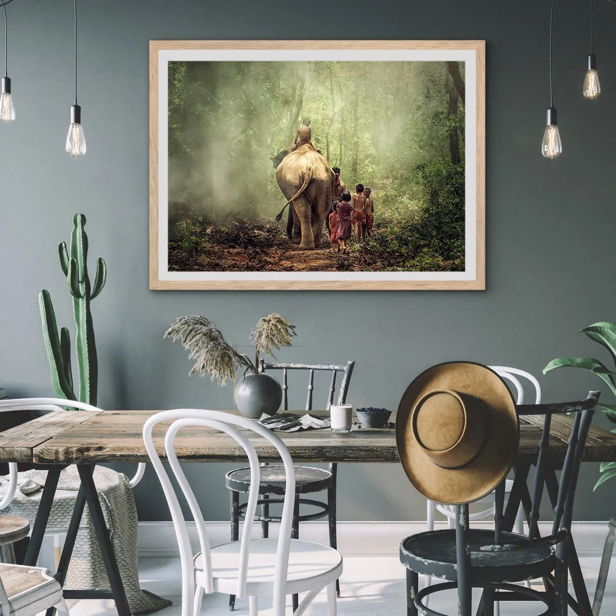 Een poster in een licht eiken lijst - Nieuw Jungle Boek - 40x30 cm