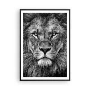 Poster in een zwarte lijst - In een kroningskleed - 70x100 cm