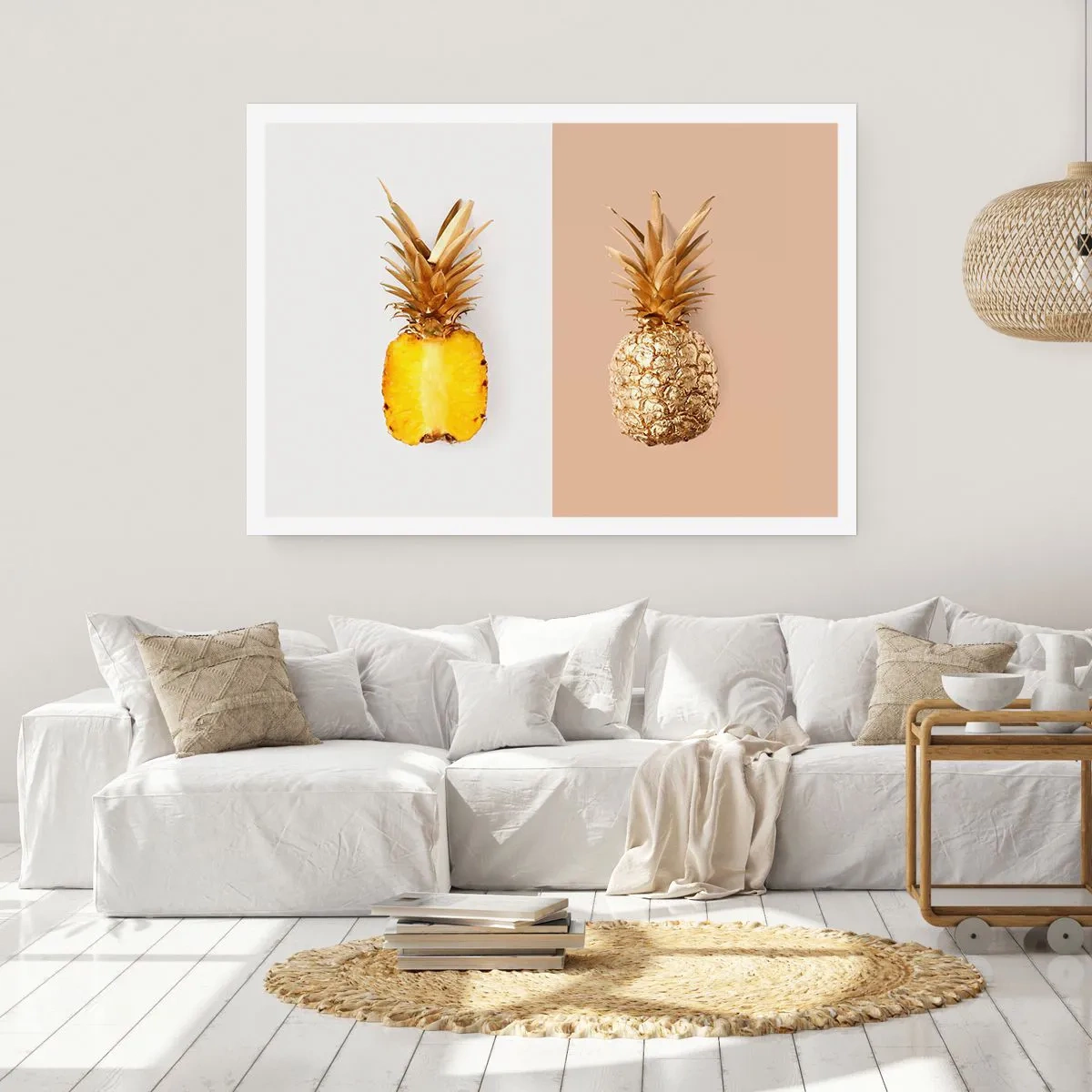 Poster - Ananas voor ons - 100x70 cm