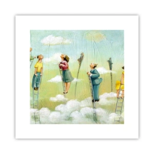Poster - Achter je droom - 30x30 cm