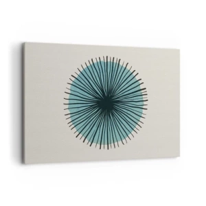 Schilderen op canvas - Stralend in het blauw - 120x80 cm