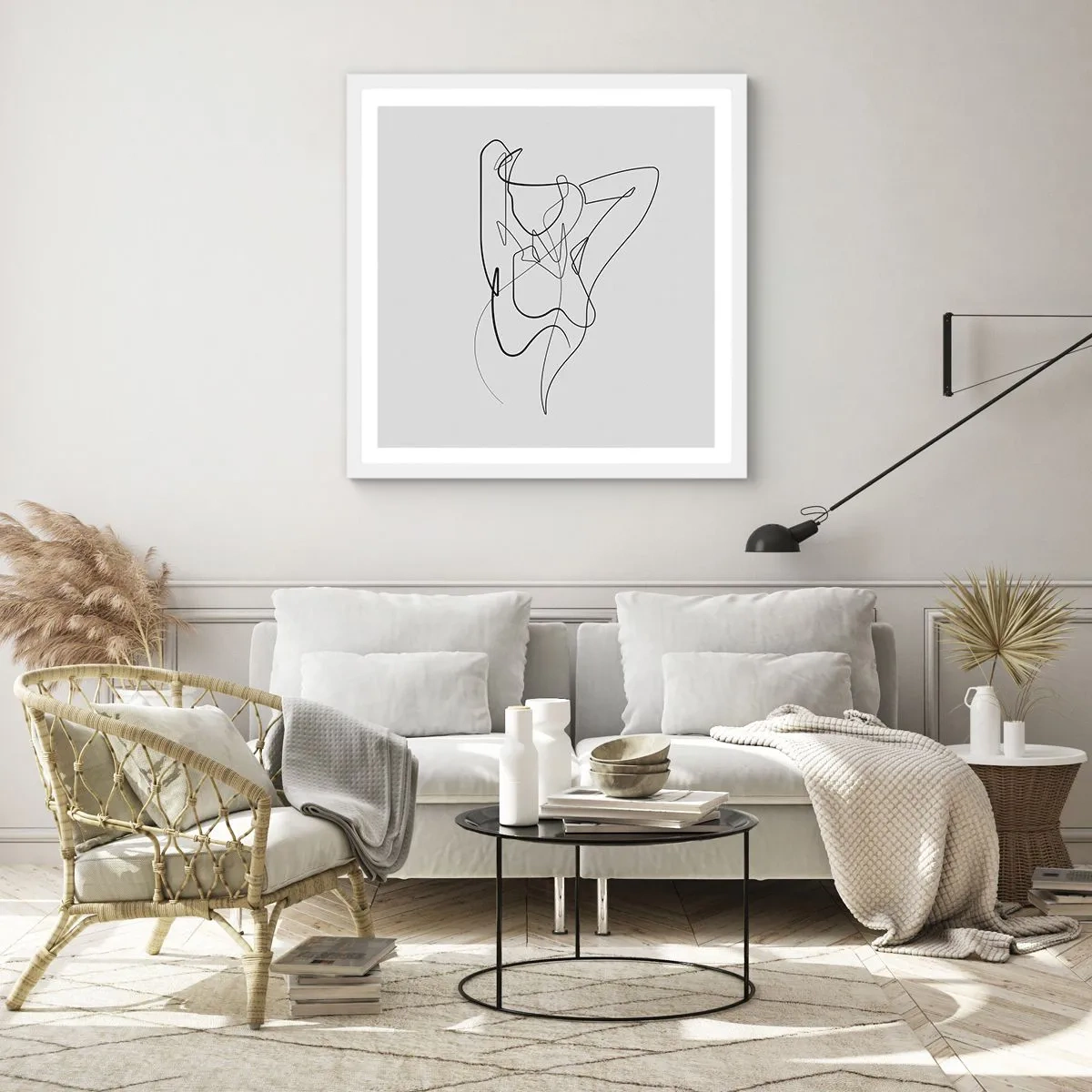 Poster in een witte lijst - Zoals je echt bent… - 40x40 cm
