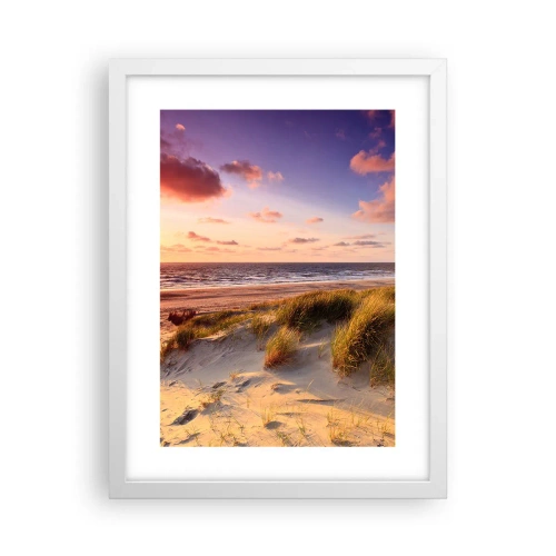 Poster in een witte lijst - De lucht ruikt al in de zomer - 30x40 cm