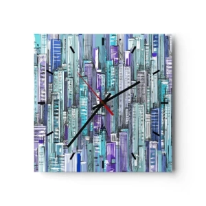 Wandklok - Klok - Blauwachtig van de hemel - 30x30 cm