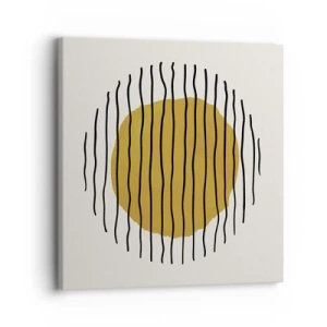 Schilderen op canvas - Abstractie trillend van warmte - 30x30 cm