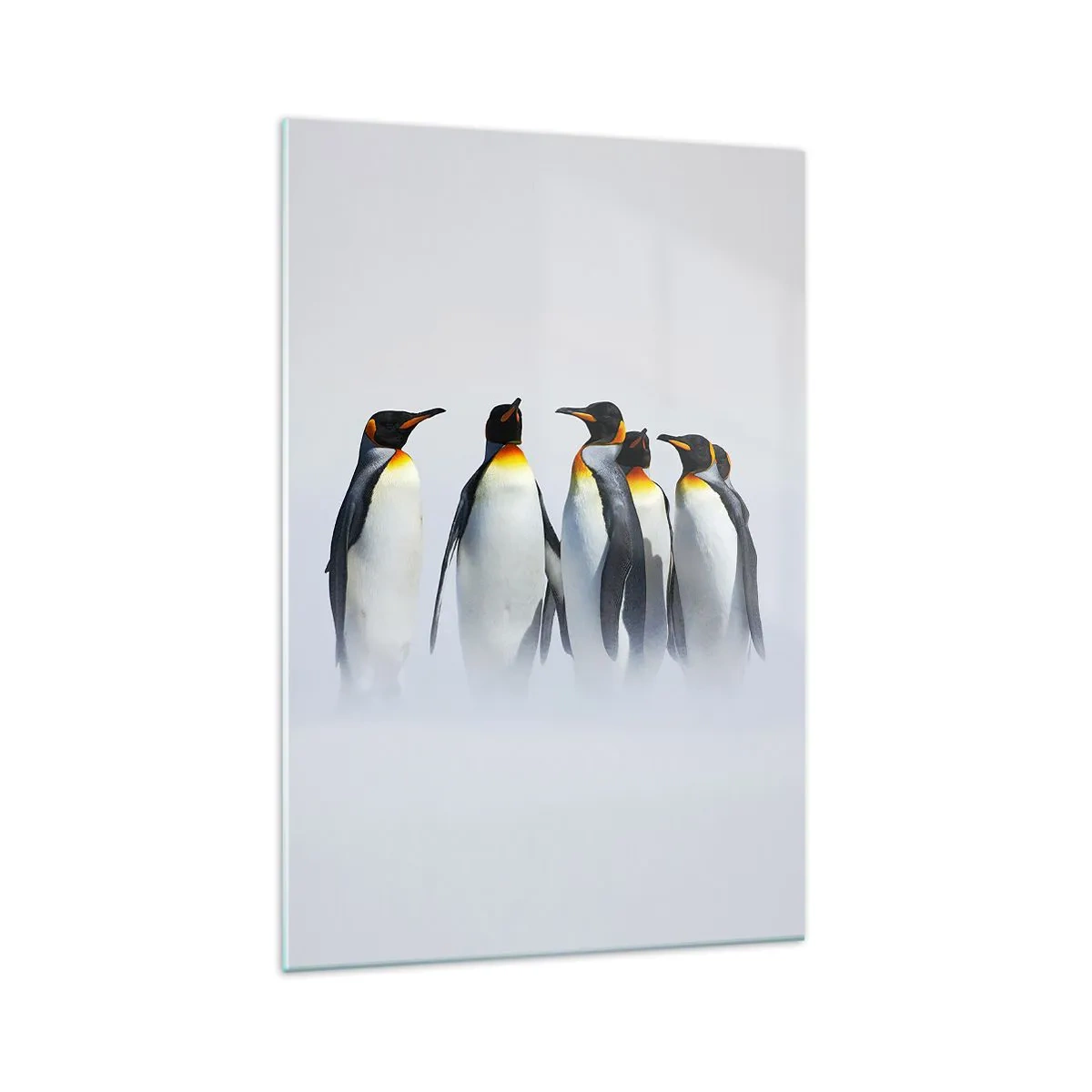 Schilderen op glas - Ontmoeting in avondjurken - 70x100 cm