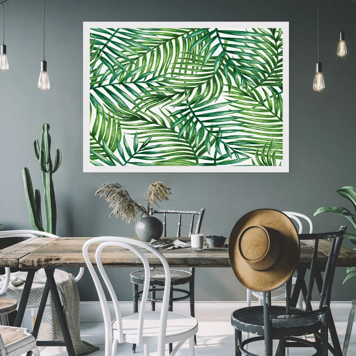 Poster - Onder de groene luifel - 91x61 cm