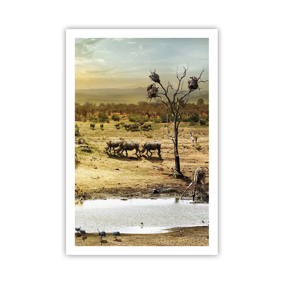 Poster - "Er stroomde een rivier uit Eden …" - 61x91 cm