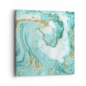 Schilderen op canvas - Onder de grote golf van het Edo-tijdperk - 40x40 cm