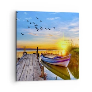 Schilderen op canvas - Ik zie je morgen - 70x70 cm