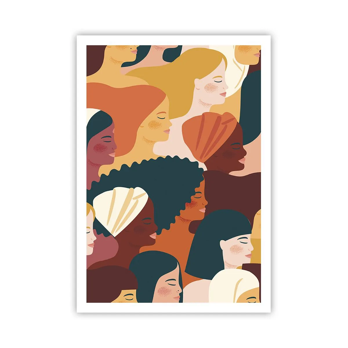 Poster - Alleen vrouwelijkheid - 70x100 cm