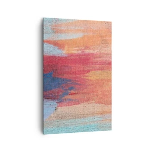 Schilderen op canvas - Ren door de regenboog - 80x120 cm