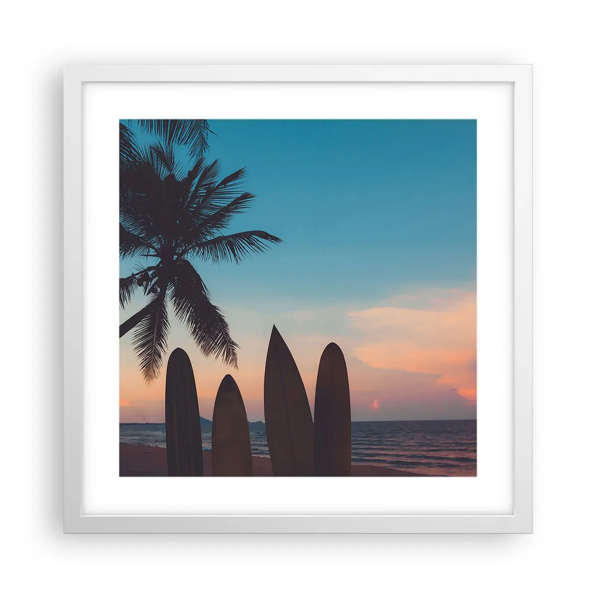 Poster in een witte lijst - Morgen wordt ook leuk - 40x40 cm