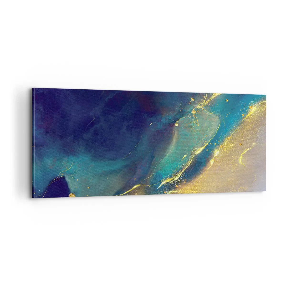 Schilderen op canvas - De gouden poel - 100x40 cm