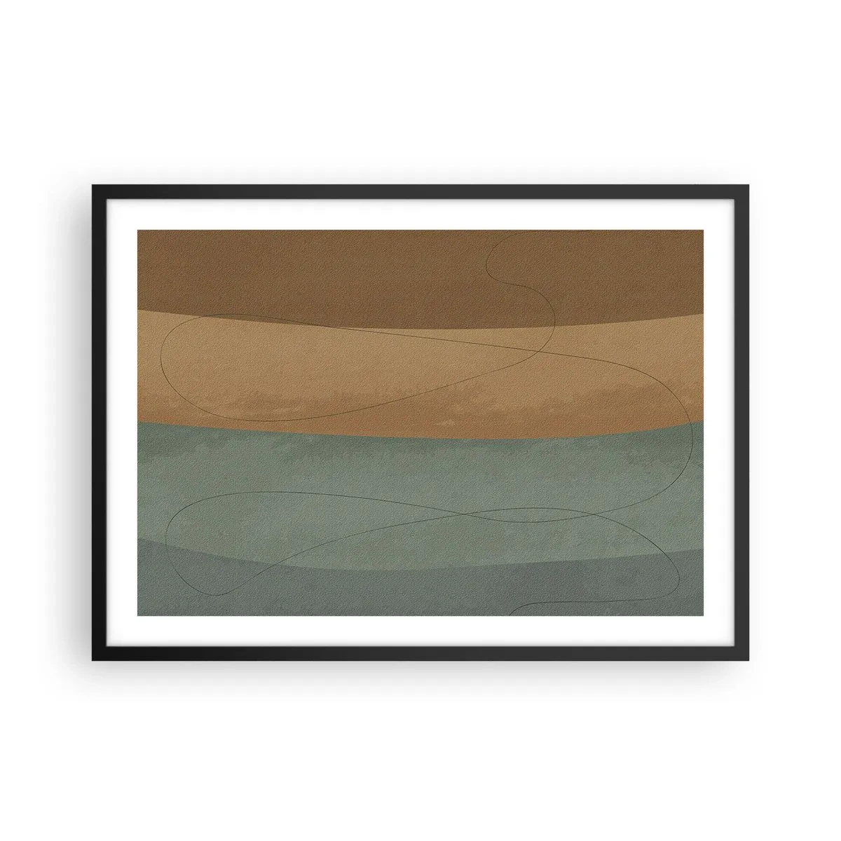 Poster in een zwarte lijst - Horizontale compositie - 70x50 cm