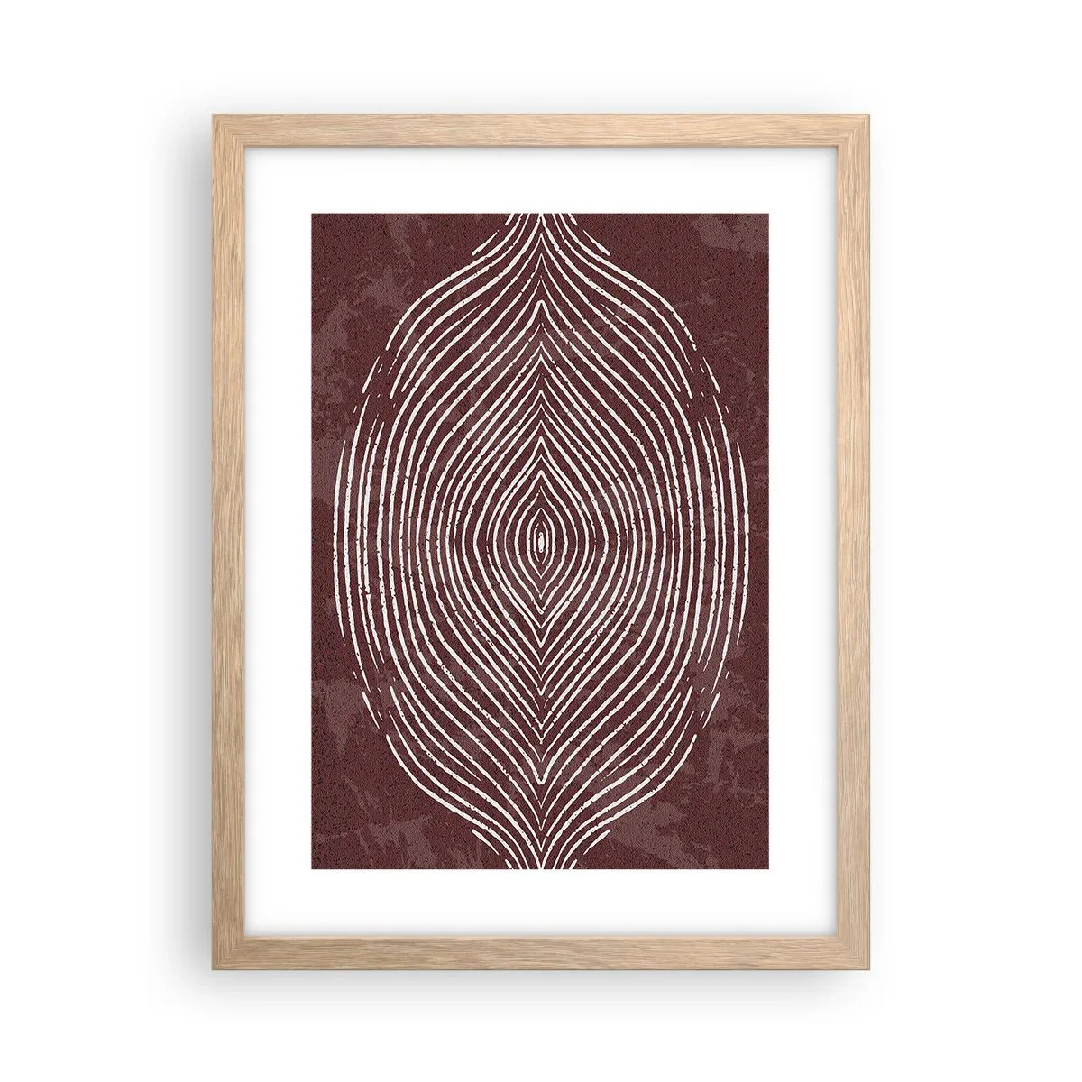 Een poster in een licht eiken lijst - De ruimte spreekt - 30x40 cm