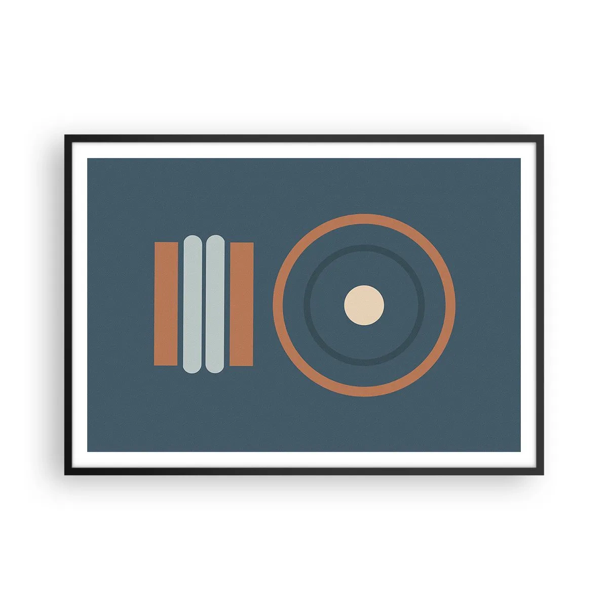 Poster in een zwarte lijst - De essentie van dingen - 100x70 cm