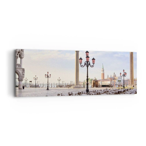 Schilderen op canvas - We nodigen je uit, alles staat klaar - 90x30 cm