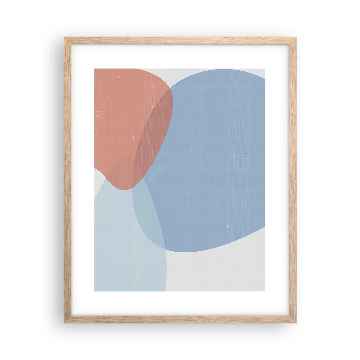 Een poster in een licht eiken lijst - Pastelkleurige relaties - 40x50 cm