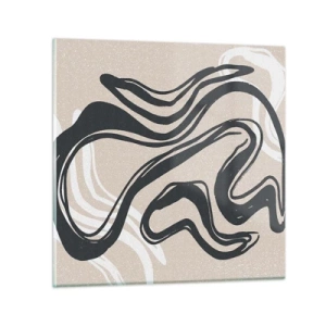Schilderen op glas - Expressie vermenigvuldigd - 30x30 cm