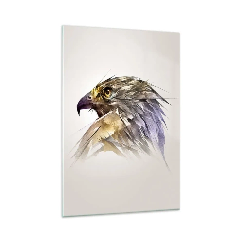 Schilderen op glas - Portret van een krijger - 80x120 cm