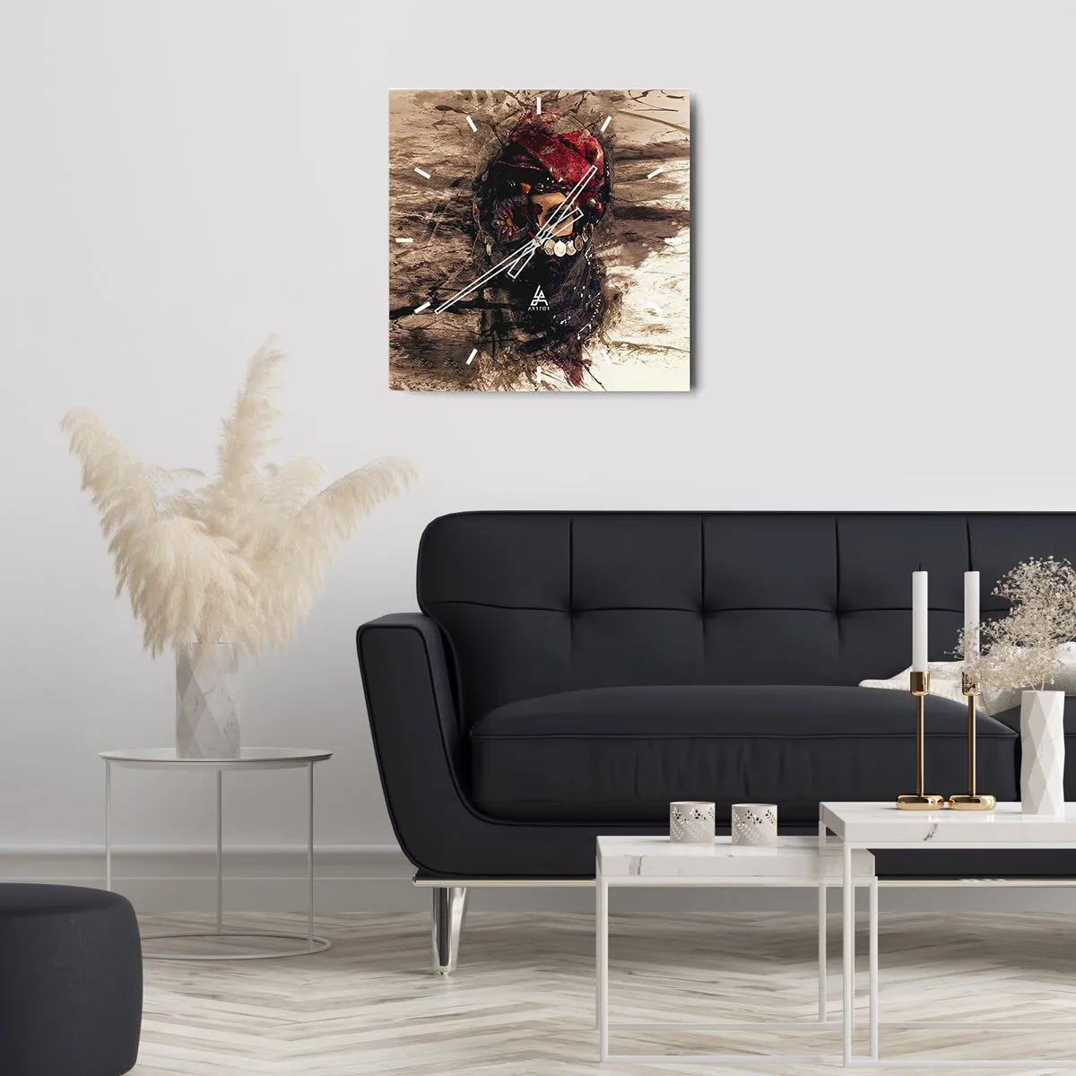 Wandklok - Klok - Op zijn zachtst gezegd verontrustend - 40x40 cm