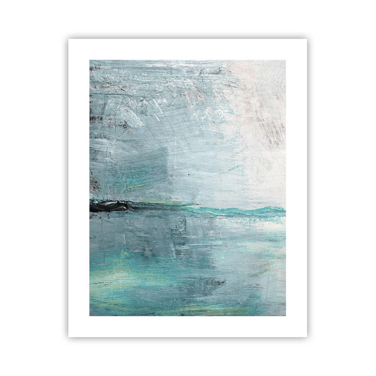 Poster - Horizontaal in blauw - 40x50 cm