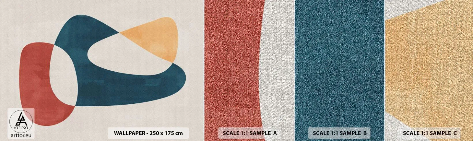 Fotobehang Monster Premium Canvas - Invloeden en metamorfoses - Deel, Vormen, Minimalistisch - 100x30 cm