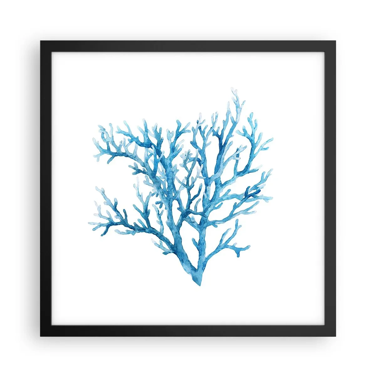 Poster in een zwarte lijst - Nautische filigraan - 40x40 cm