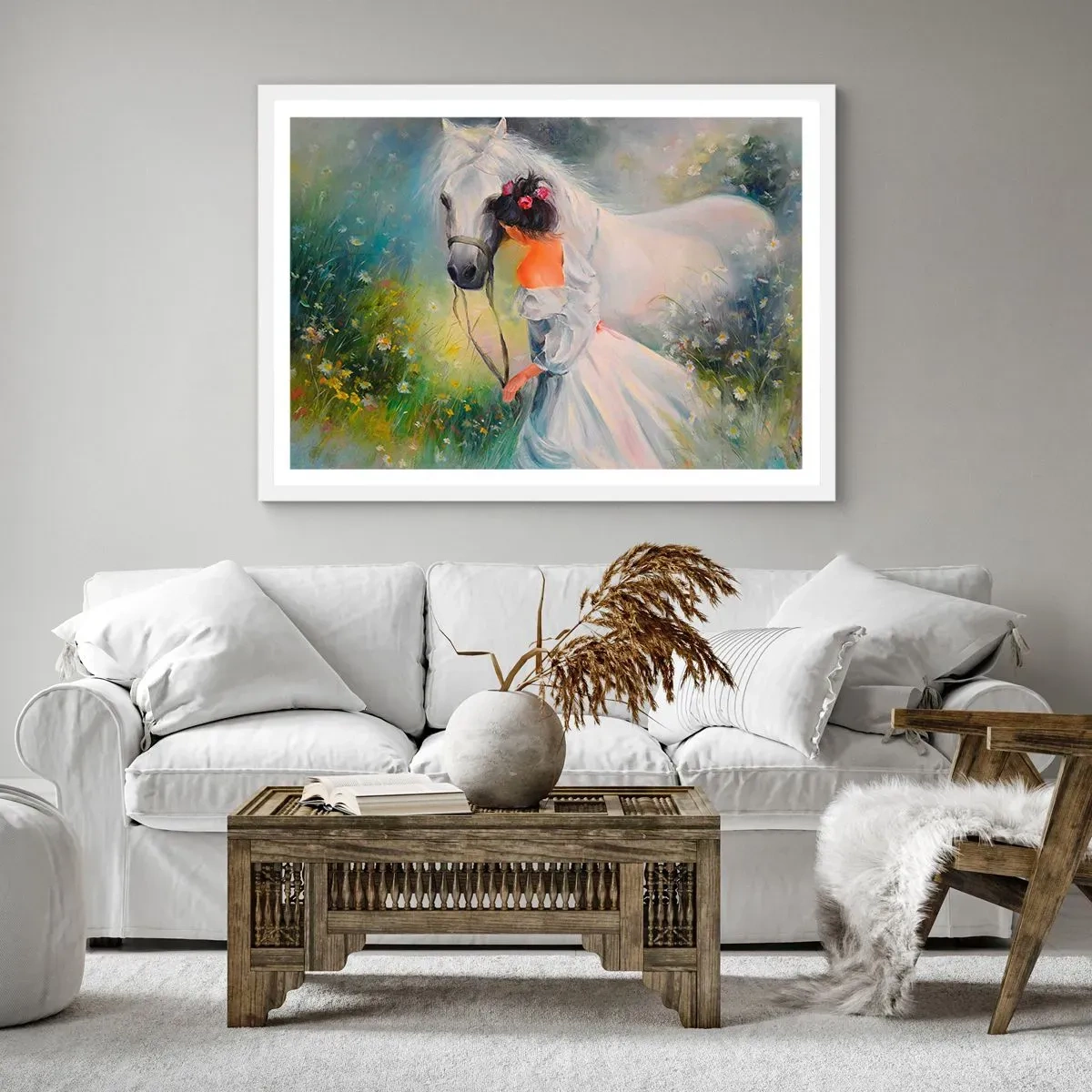 Poster in een witte lijst - Als uit een mooie droom - 40x30 cm