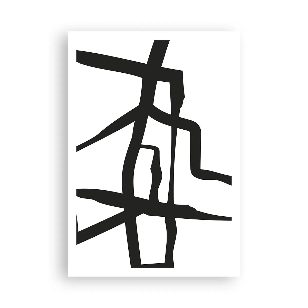 Poster - Zwart-wit ontwerp - 70x100 cm