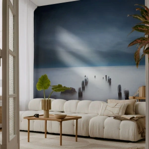 Zelfklevend Fotobehang Deluxe Sticker - Peinzend meer - Landschap, Zee, Meer - 100x70 cm