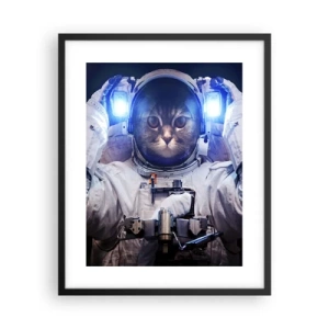 Poster in een zwarte lijst - Houston, je hebt een probleem - 40x50 cm