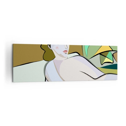Schilderen op canvas - Intiem portret - 160x50 cm