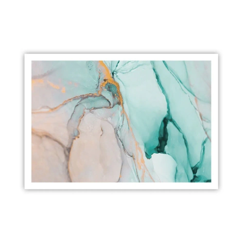 Poster - Een dans van vormen en kleuren - 100x70 cm