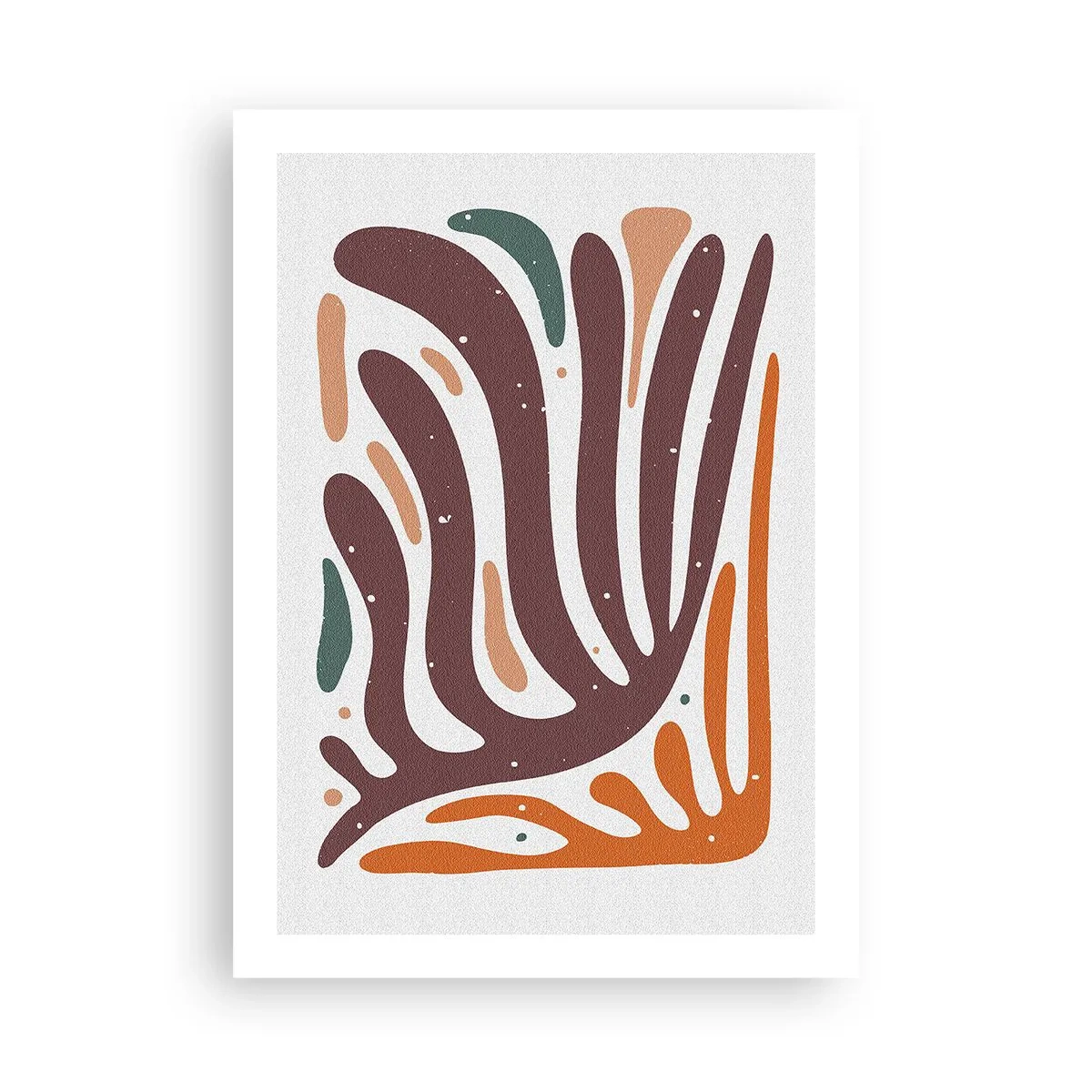Poster - Stralende organische compositie - 50x70 cm