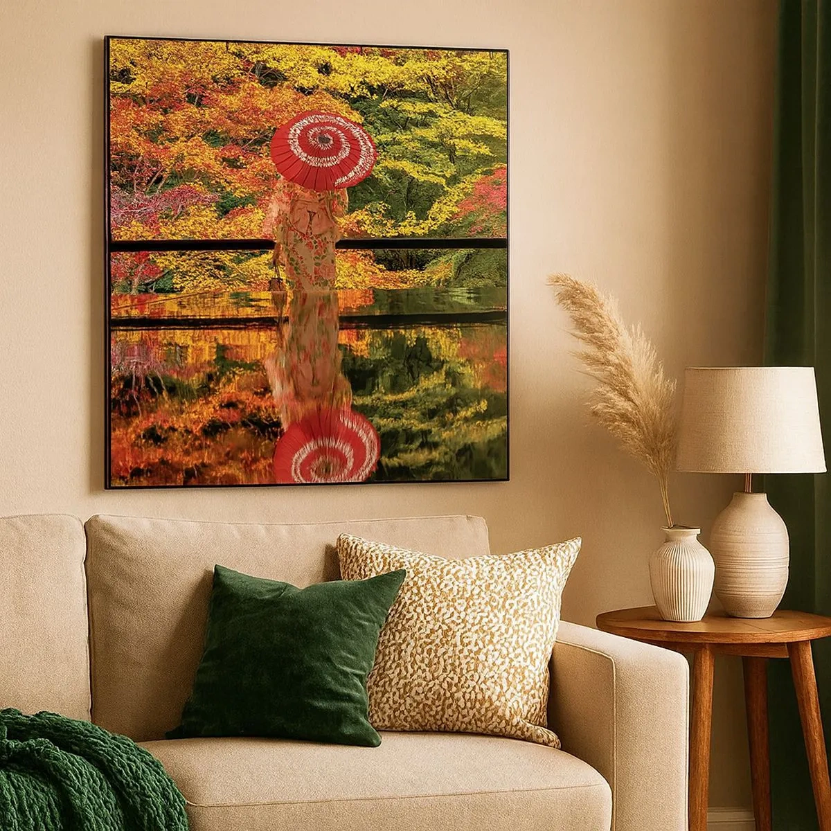 Schilderen op canvas - In de tempel van de natuur - 30x30 cm