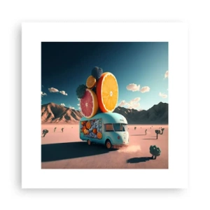 Poster - De smaak van vakantie - 30x30 cm