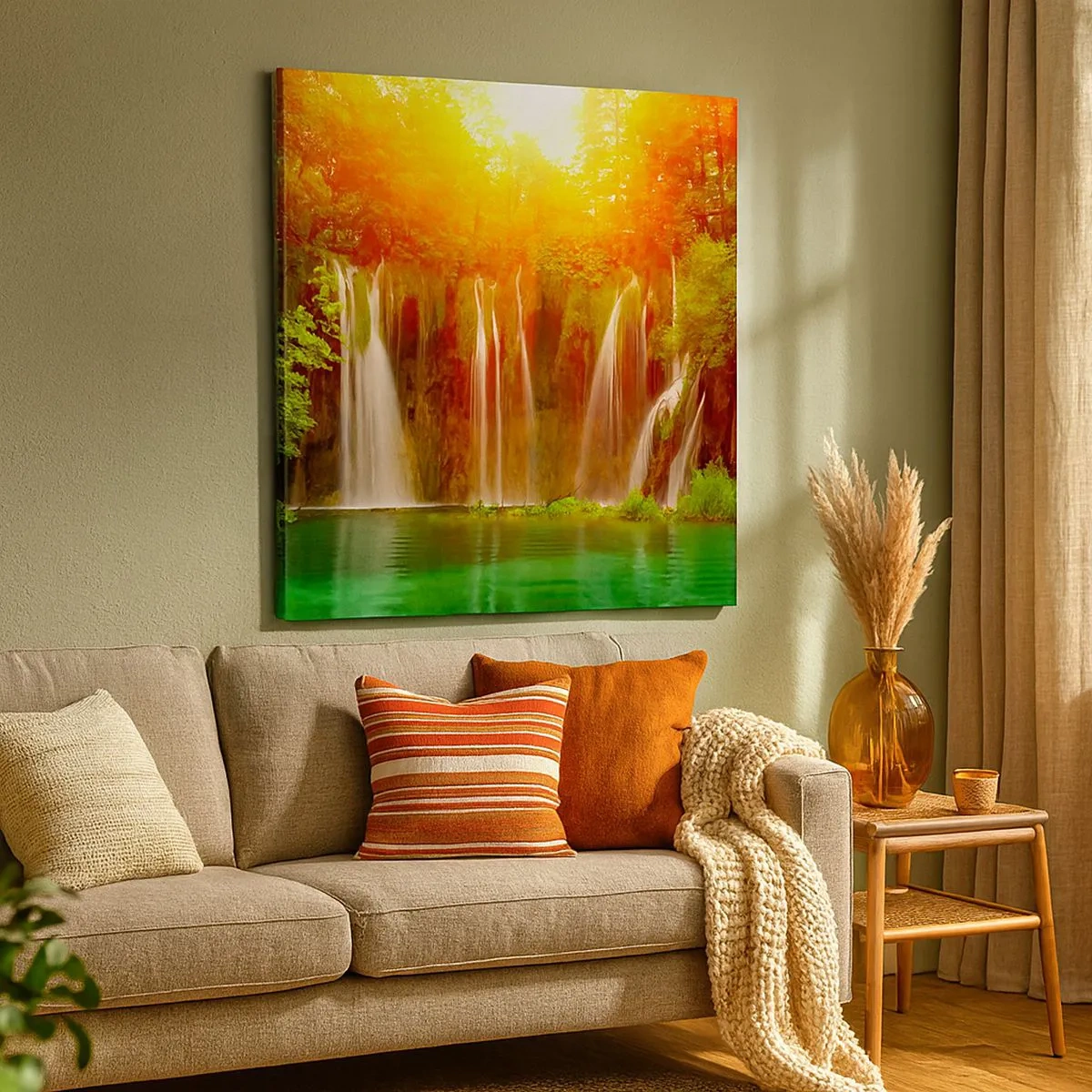 Schilderen op canvas - In de zon en in de schaduw - 30x30 cm