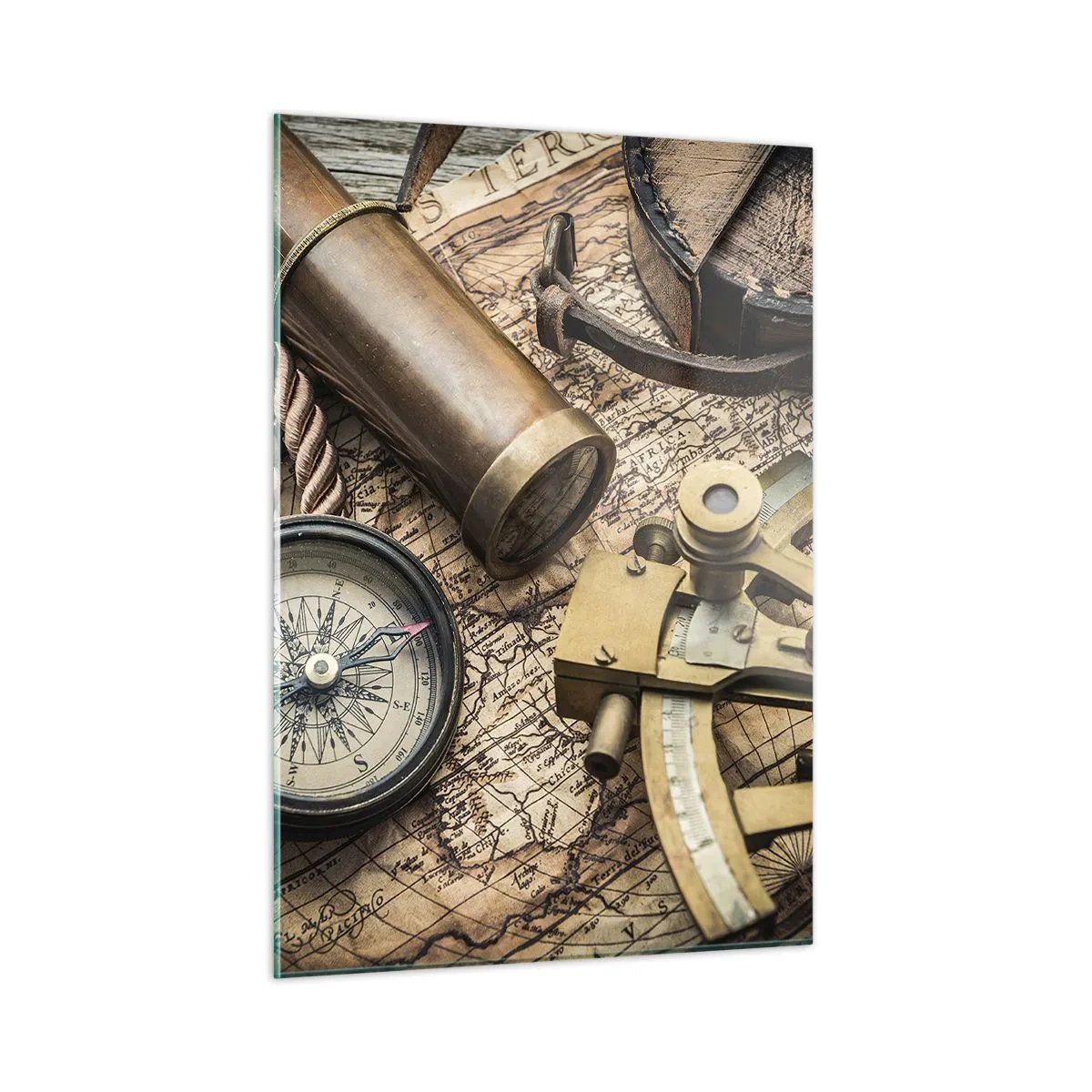 Schilderen op glas - Zet koers - 50x70 cm