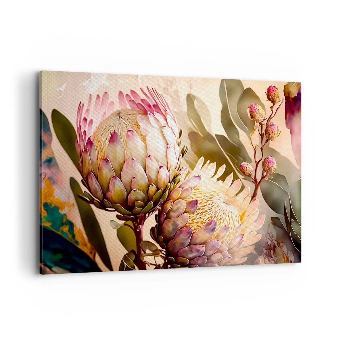 Schilderen op canvas - Teeder omarmd - 120x80 cm