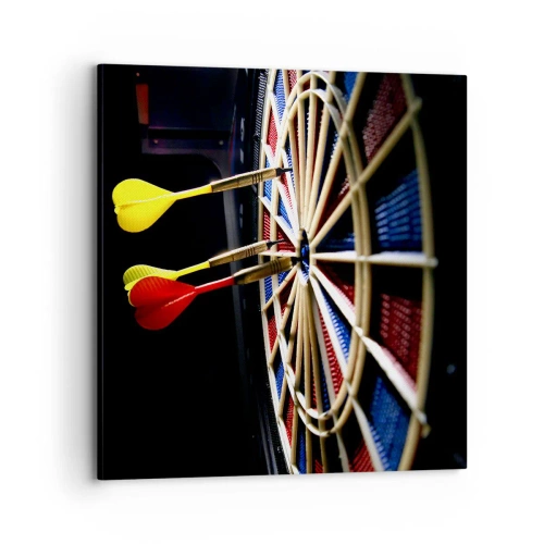 Schilderen op canvas - De spikerop de kop - 70x70 cm